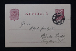 LITUANIE - Entier Postal Pour Berlin En 1927 - L 92513 - Lithuania