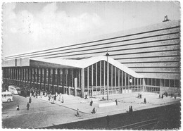 A3556 Roma - Stazione Termini - Bus - Animata / Viaggiata 1954 - Stazione Termini