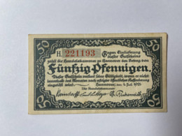 Allemagne Notgeld Hannover 50 Pfennig - Collections