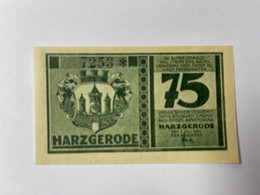 Allemagne Notgeld Harzgerode 75 Pfennig - Collections