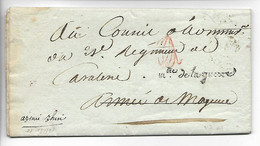Marque D'Armée Armées Révolutionnaires Pli Départ Paris Signé LAPERIERE Griffe Mtre De La Guerre Pour L'Armée     .....G - Army Postmarks (before 1900)