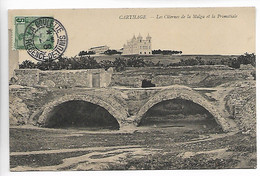 LA GOULETTE Tunisie CAD LA GOULETTE REGENCE DE TUNIS 1908 Sur Timbre 5c (Tunisie) Cpa CARTHAGE   .....G - Briefe U. Dokumente