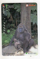 JAPON  ANIMAUX CARTE DE TRANSPORT GORILLE - Oerwoud