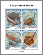 CENTRALAFRICA 2021 MNH Extinct Fishes Ausgestorbene Fische Poissons Eteints M/S - OFFICIAL ISSUE - DHQ2112 - Vor- U. Frühgeschichte