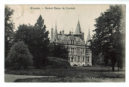 Lot 149 Postkaart Diksmuide Woumen Kasteel Gelopen 1909 - Diksmuide