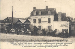 CPA Fresnay-sur-Sarthe Ancienne Maison Goupil Constructeur Mécanicien Faucheuses Moissonneuses Etc - La Fresnaye Sur Chédouet