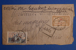 M18 MAROC BELLE LETTRE 1922 PAR AVION CASABLANCA POUR PAIMPOL FRANCE + VIGNETTE+ VIGNETTE+ AFFRANCHISSEMENT INTERESSANT - Storia Postale