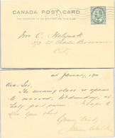 CANADA - CP ENTIER POSTAL ONE CENT 4.1.1910  /   2 - Other & Unclassified