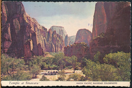 °°° 25294 - USA - UT - TEMPLE AT SINAWAVA , ZION NATIONAL PARK - 1981 With Stamps °°° - Zion