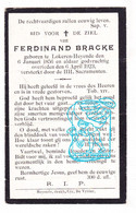 DP Ferdinand Bracke ° Heiende Lokeren 1856 † 1923 - Imágenes Religiosas