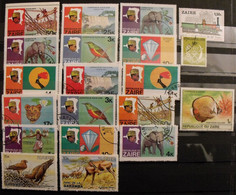 Congo Zaire. Collection De 20 Timbres. Oblitérés Et Neufs - Collezioni