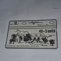 AnTILLES-(AN-CUR-SET-0001A)-CHURCH-(8)-(40+5units)-(312A04122)-(tirage-20.000)-used Card+1card Prepiad Free - Antillen (Niederländische)