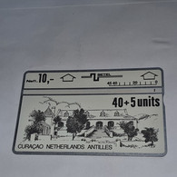 AnTILLES-(AN-CUR-SET-0001C)-CHURCH-(10)-(40+5units)-(404A25643)-(tirage-20.000)-used Card+1card Prepiad Free - Antilles (Netherlands)