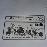 AnTILLES-(AN-CUR-SET-0001D)-CHURCH-(11)-(40+5units)-(406B07286)-(tirage-20.000)-used Card+1card Prepiad Free - Antillas (Nerlandesas)