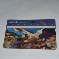 ANTILLES-(AN-CUR-SET-0005)-floating Market-(18)-(nafi.25)-(502A54668)-(tirage-70.000)-used Card+1card Prepiad Free - Antille (Olandesi)