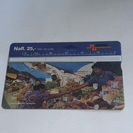 ANTILLES-(AN-CUR-SET-0005a)-floating Market-(19)-(nafi.25)-(709C80351)-(tirage-70.000)-used Card+1card Prepiad Free - Antillen (Niederländische)