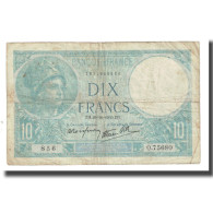 France, 10 Francs, Minerve, 1939, Platet Strohl, 1939-10-26, TB, Fayette:7.13 - 10 F 1916-1942 ''Minerve''