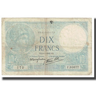 France, 10 Francs, Minerve, 1941, Platet Strohl, 1941-01-09, TB, Fayette:7.27 - 10 F 1916-1942 ''Minerve''