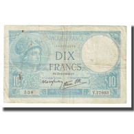 France, 10 Francs, Minerve, 1940, Platet Strohl, 1940-10-17, TB, Fayette:7.17 - 10 F 1916-1942 ''Minerve''