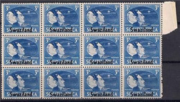 1945 SOUTH AFRICA SWAZILAND OVPT   6 PAIRS 3p  SCOTT# 40  MNH Perfect. OGUM - Swaziland (...-1967)