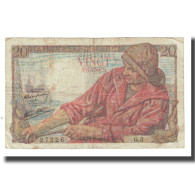 France, 20 Francs, Pêcheur, 1942, P. Rousseau And R. Favre-Gilly, 1942-02-12 - 20 F 1942-1950 ''Pêcheur''