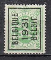 PREO 245 Op Nr 277 BELGIQUE 1931 BELGIE - Positie A - Sobreimpresos 1929-37 (Leon Heraldico)