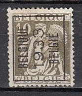 PREO 265 Op Nr 337 BELGIQUE 1933 BELGIE - Positie A (zie Opm) - Sobreimpresos 1932-36 (Ceres Y Mercurio)