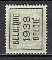 PREO 330 Op Nr 418A BELGIQUE 1938 BELGIE - Positie A - Typografisch 1936-51 (Klein Staatswapen)