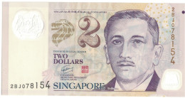 Billet, Singapour, 2 Dollars, Undated (1999), KM:38, SPL - Singapur