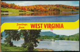 °°° 25317 - USA - VA - GREETINGS FROM WEST VIRGINIA - 1982 With Stamps °°° - Virginia Beach