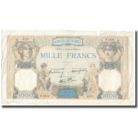 France, 1000 Francs, Cérès Et Mercure, 1938, P. Rousseau And R. Favre-Gilly - 1 000 F 1927-1940 ''Cérès E Mercure''