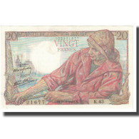 France, 20 Francs, Pêcheur, 1942, P. Rousseau And R. Favre-Gilly, 1942-09-24 - 20 F 1942-1950 ''Pêcheur''