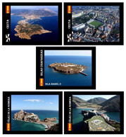 Spanish Territories North Africa Ceuta Chafarinas Velez De La Gomera Lot Of 5 New Postcards - Other