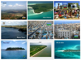 Africa Liberia Puntland Malawi Mozambique And Others  Lot Of 9 New Postcards - Other