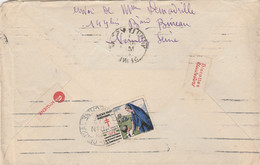 PAIX 50C + VIGNETTE TUBERCULOSE MIEUX VAUT PREVENIR... SUR LETTRE NEUILLY S/SEINE 18/5/1936 POUR COCHINCHINE SAIGON - Cartas & Documentos