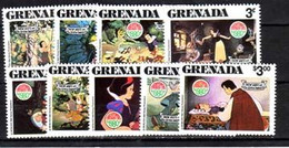 GRENADE 1980 DISNEY-NOEL-BLANCHE NEIGE YVERT N°950/58 NEUF MNH** - Disney