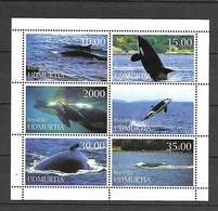 Udmurtia Marine Mammals - Whales Sheetlet MNH (DMS09) - Whales