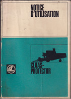 Notice D'utilisation Moissonneuse Batteuse Claas Protector - 160 Pages - Nombreuses Illustrations - Bon état - Máquinas