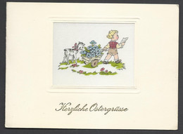 Austria, Easter Card, Printed On Silk(?). - Easter