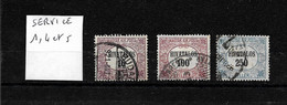 HONGRIE 1921 / Lot De 3 Timbres De Service Oblitérés YT 1,4 Et 5  >>> Soldés !!  Lot A - Servizio