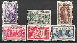 Nelle Calédonie La Série N° 166 à 171 Oblitérée, Exposition 1937 - Oblitérés