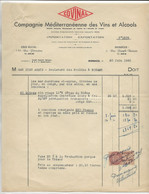 FISCAUX DE MONACO Document De 1945  Variété Du Timbre Quittance N°9 F Brun Rouge Point Sous Le F à La Place Du Trait - Fiscali
