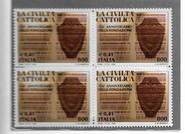 LA CIVILTA' CATTOLICA, 2000 Serie In Quartina** - 1991-00:  Nuovi