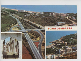 Espagne - Torredembarra (multivues Aérienne, Noeud Routier Plage Ville Ruelle) Autoroute - Andere & Zonder Classificatie