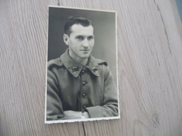 Carte Photo Militaire Militaira Prisonnier Camp Stalag G 58 Soldat 289 Au Col - Weltkrieg 1939-45