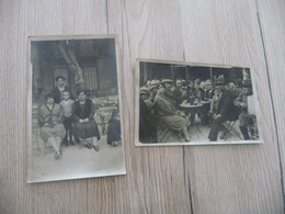 X2 Carte Photo 83 Var Vidauban 1927 Bar Belles Animations - Vidauban