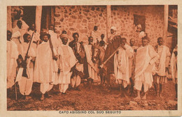 Capo Abissino Col Suo Seguito Chief And Followers  Edit Scozzi Attilio Asmara - Eritrea