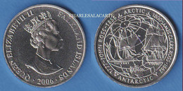 FALKLAND ISLANDS  2006 CUPRO-NICKEL CROWN PROOF ROSS EXPLORERS FAMILY POBJOY MINT EXCELLENT PLEASE SEE SCAN - Malvinas