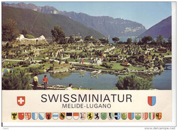 CPM SUISSE Grand Format 21cm * 15 Cm MELIDE-LUGANO SWISSMINIATUR - Melide