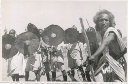 Real Photo Lusvardi Asmara  Warriors With Leather Shield . Guerriers Bouclier Cuir - Eritrea